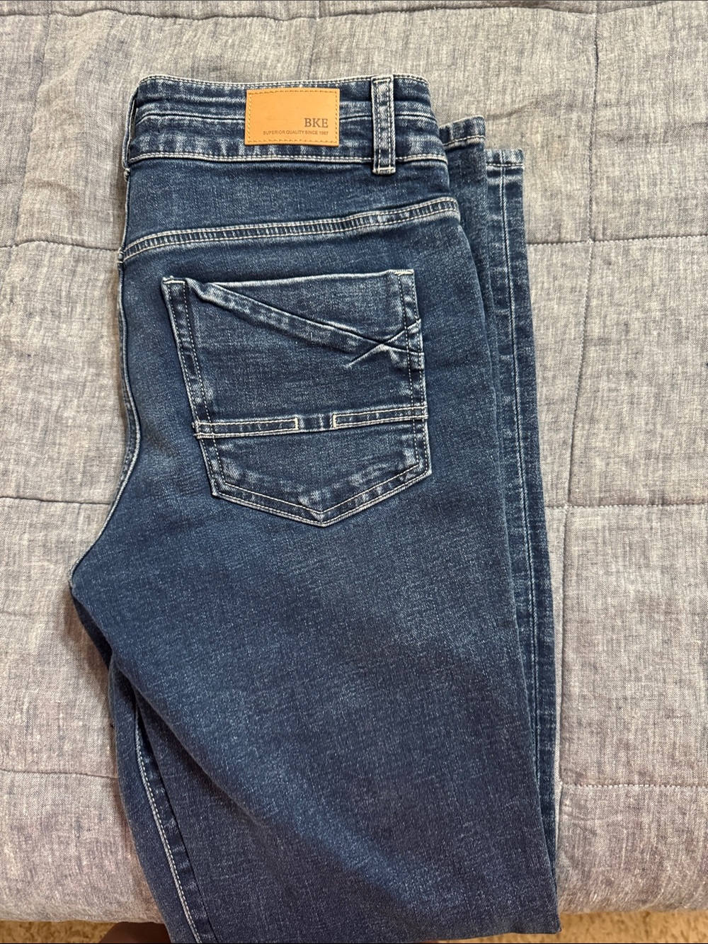 BKE Women's Boot Cut Jeans in Dark Blue